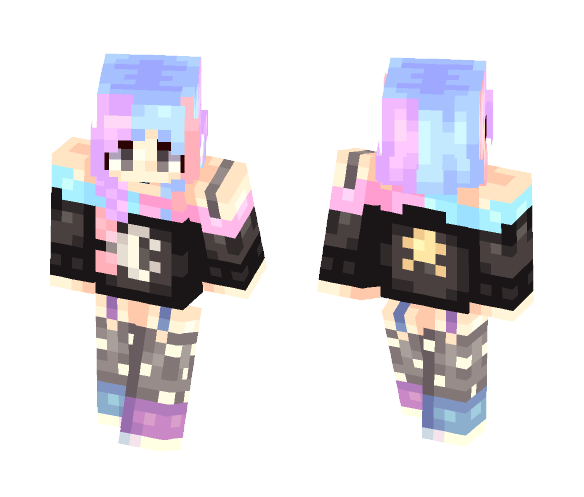 Wandering the Pastel Cosmos - Female Minecraft Skins - image 1
