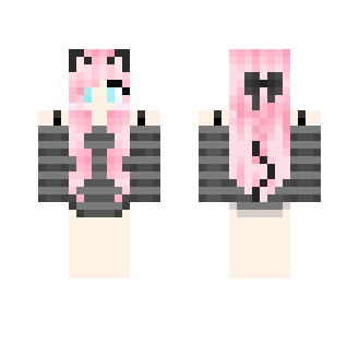 Pink Cat Girl - Cat Minecraft Skins - image 2
