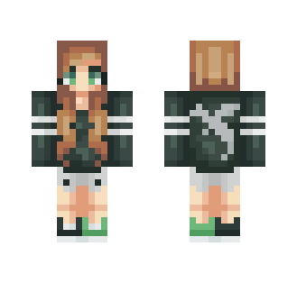 A little dragon top with brown hair - Female Minecraft Skins - image 2
