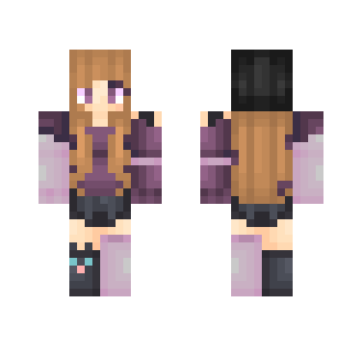 Purple Pop - Female Minecraft Skins - image 2