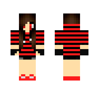 red gaming girl - Girl Minecraft Skins - image 2