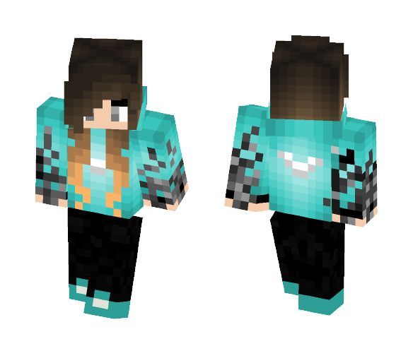 pvp girl [blue] - Girl Minecraft Skins - image 1