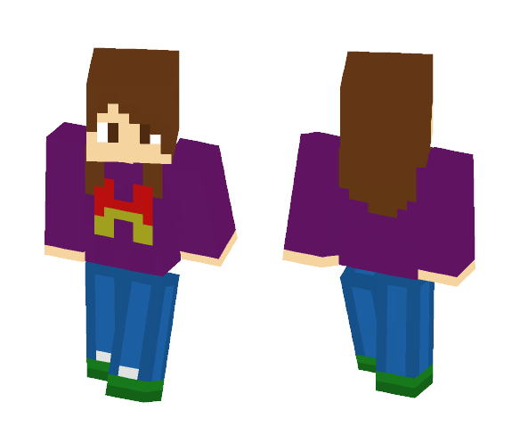 Girl with a H - Girl Minecraft Skins - image 1