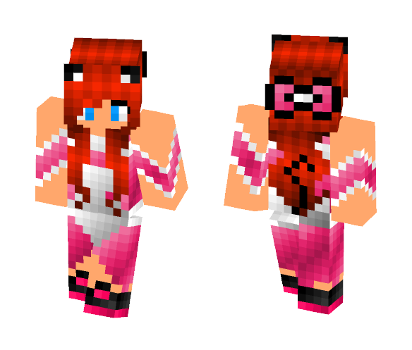 Pink maid kitty girl - Girl Minecraft Skins - image 1