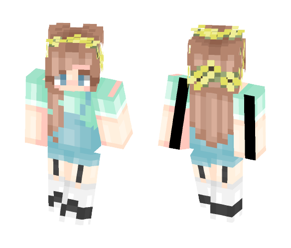 minty!! ♡ - Female Minecraft Skins - image 1