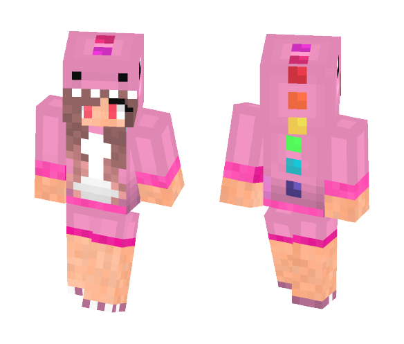 Dino Outfit edit - Female Minecraft Skins - image 1