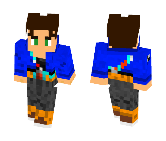 Saiyan Brick (Future Trunks Outfit) - Male Minecraft Skins - image 1