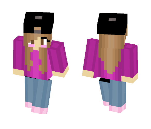 girl with cap - Girl Minecraft Skins - image 1