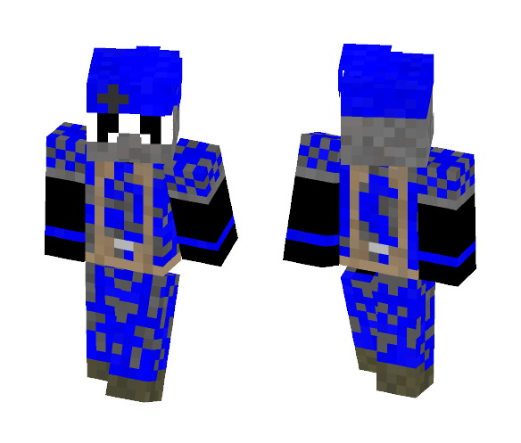 Updated Blue Marksman Panda - Male Minecraft Skins - image 1