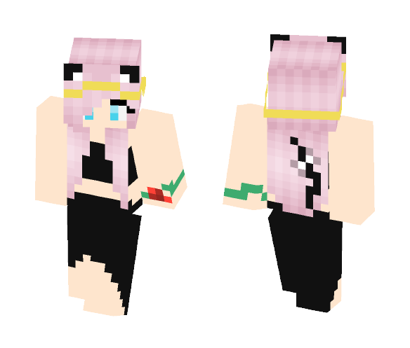 fancy one pink - Female Minecraft Skins - image 1
