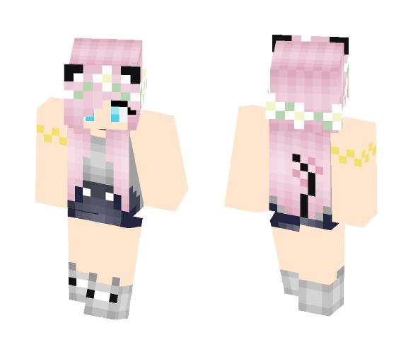 pink hair - Female Minecraft Skins - image 1