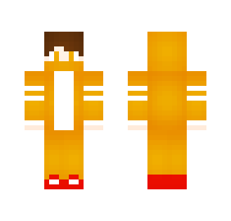 Orange Hoodie - Male Minecraft Skins - image 2