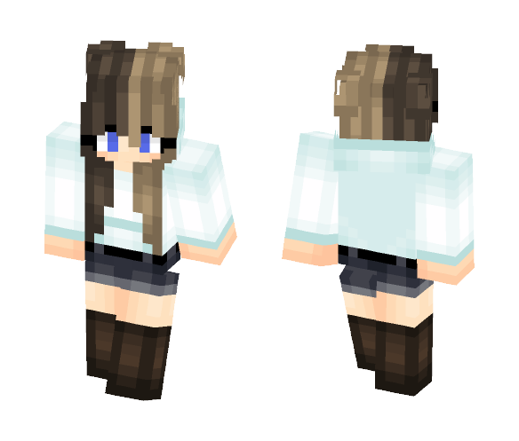 Fire when the strobe hits you - Female Minecraft Skins - image 1