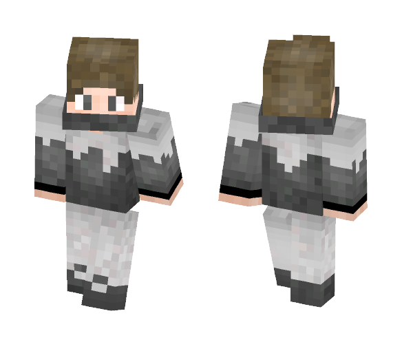 Awesome Gray Skin v2 - Male Minecraft Skins - image 1