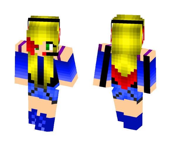 Blonde Haired Gamer - Female Minecraft Skins - image 1