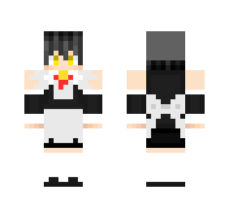 Gilbert in a maid's outift.. - Male Minecraft Skins - image 2