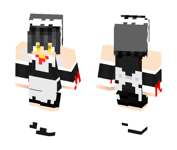 Gilbert in a maid's outift.. - Male Minecraft Skins - image 1