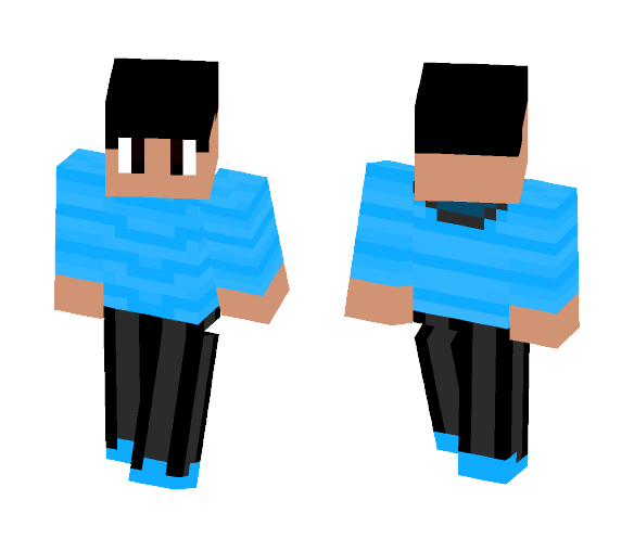 Blue Plain Skin - Male Minecraft Skins - image 1