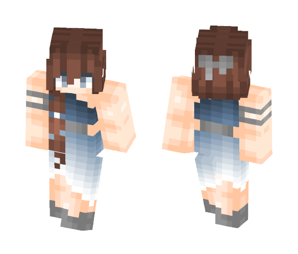|Blue Dress| - Female Minecraft Skins - image 1