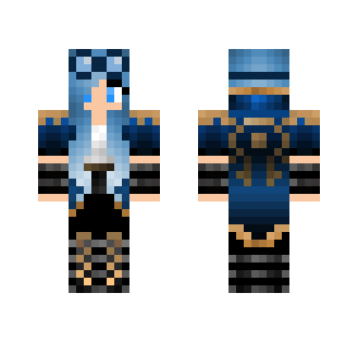 Blue Steampunk Girl - Girl Minecraft Skins - image 2