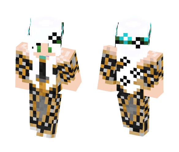 Black and Gold Noble Dress - Female Minecraft Skins - image 1