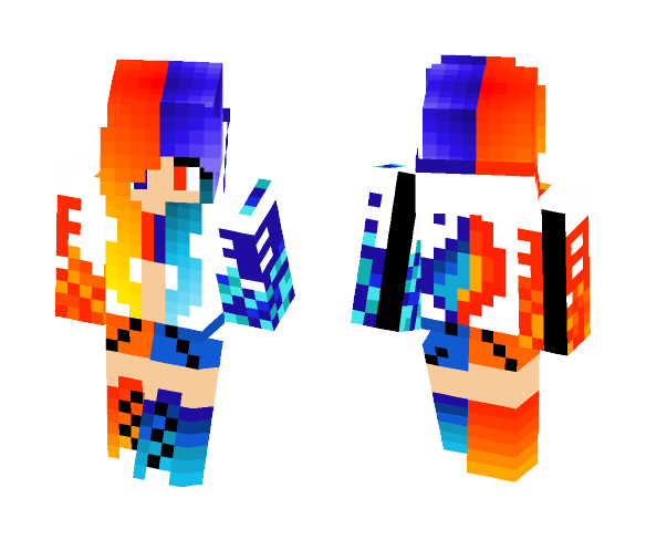 Water & Fire - Female Minecraft Skins - image 1