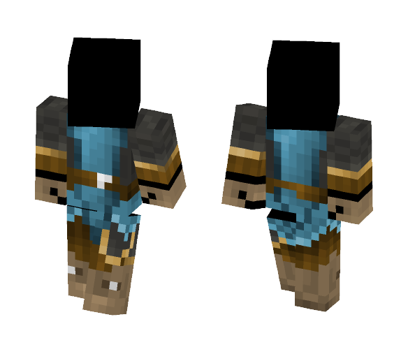 Clothing - Blue Warrior - Female Minecraft Skins - image 1