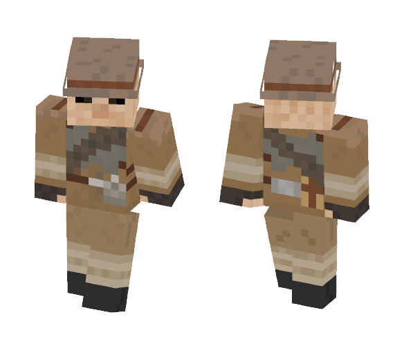 Ghoul NCR Soldier Fallout New Vegas - Male Minecraft Skins - image 1