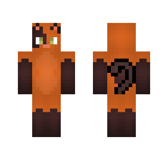 Orange and Brown Cat Furry Skin