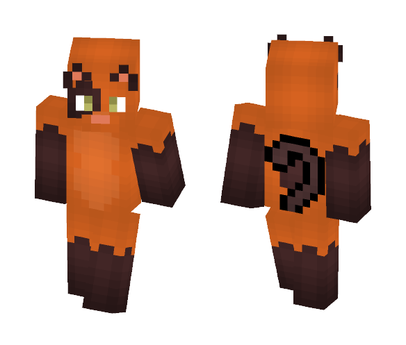 Orange and Brown Cat Furry Skin
