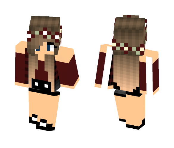 Red girl - Girl Minecraft Skins - image 1