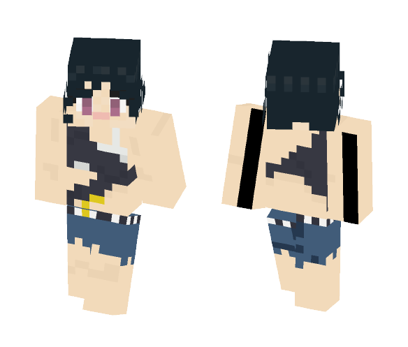 Shizuku after fight - Female Minecraft Skins - image 1