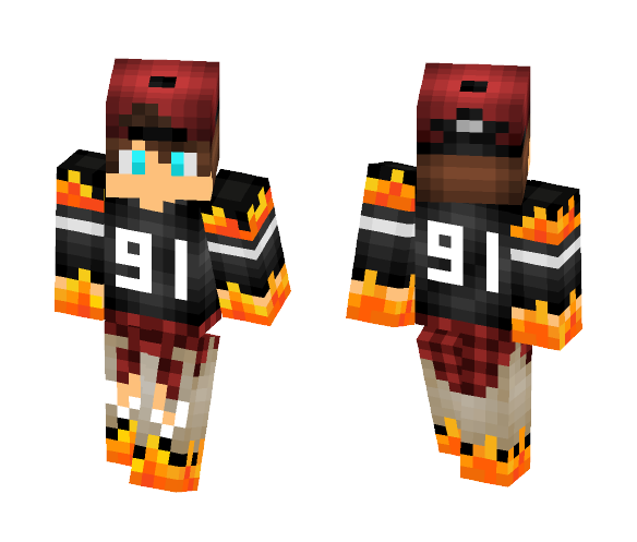 Kevin On Fire - Male Minecraft Skins - image 1