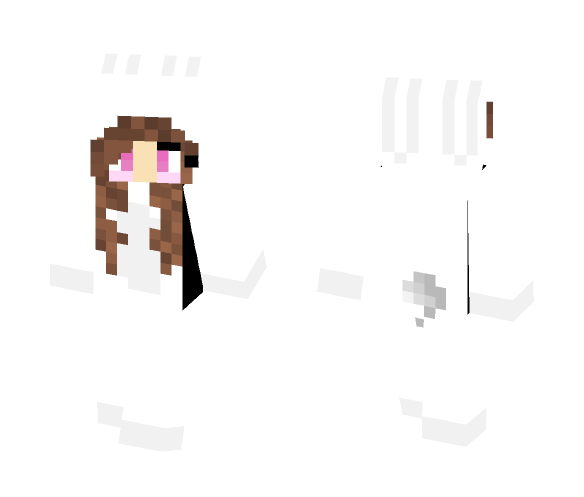 white bunny onesie girl - Girl Minecraft Skins - image 1