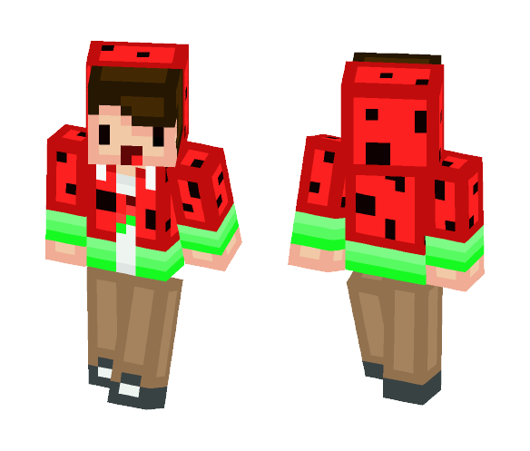 Watermelon Hoodie - Male Minecraft Skins - image 1