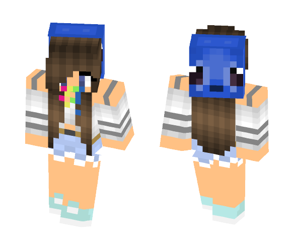 RainBow Stitch Girl - Girl Minecraft Skins - image 1