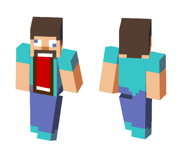 Surprised Steve - Male Minecraft Skins - image 1