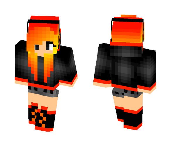 Fire Girl - Girl Minecraft Skins - image 1