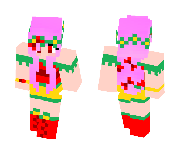 Strawberry girl - Girl Minecraft Skins - image 1