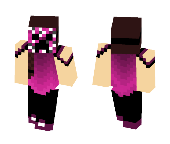 Pink creeper mask - Female Minecraft Skins - image 1