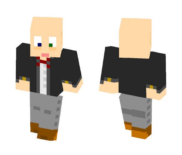Heterochromia iridum bald man. - Male Minecraft Skins - image 1