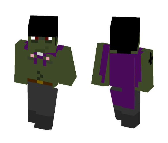 Gorillaz Murdock With cape - Male Minecraft Skins - image 1