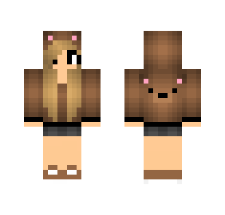 Teddy Bear Skin - Female Minecraft Skins - image 2