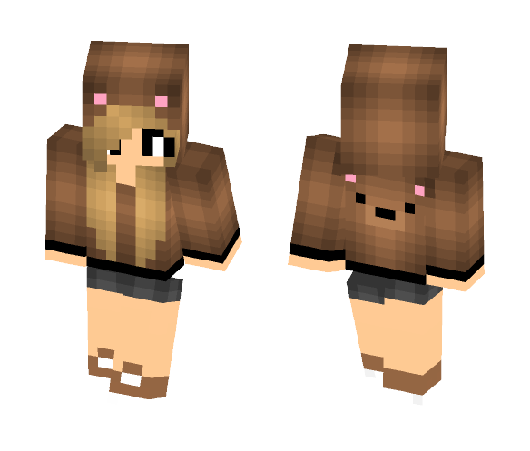 Teddy Bear Skin - Female Minecraft Skins - image 1
