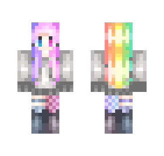 But under the happy expression - Female Minecraft Skins - image 2