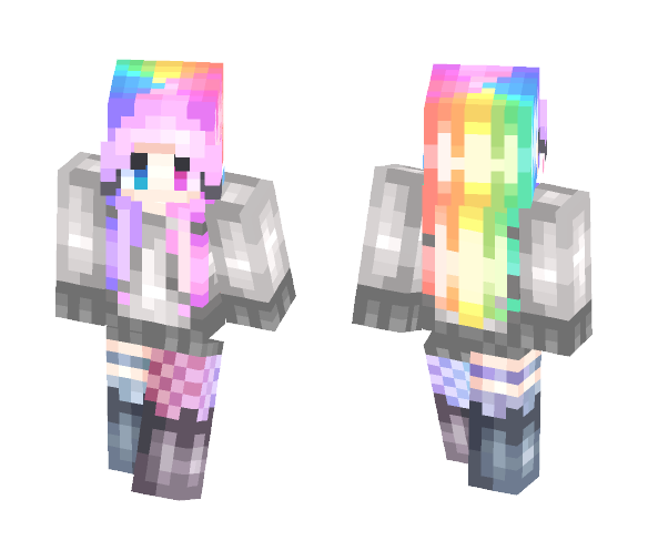 But under the happy expression - Female Minecraft Skins - image 1