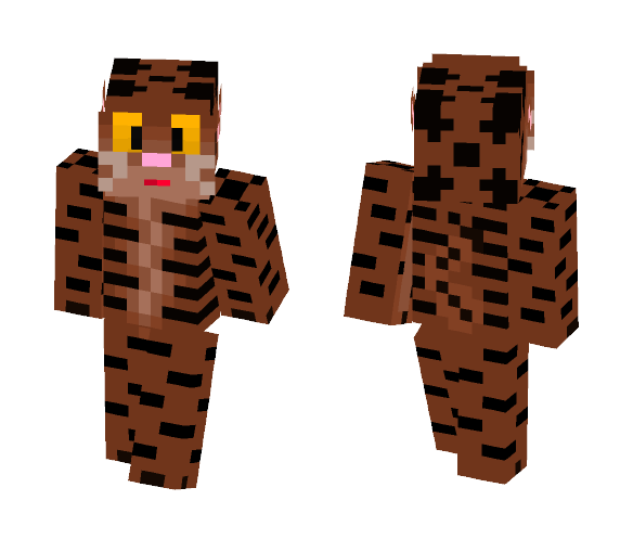 Brown Striped Cat - Cat Minecraft Skins - image 1