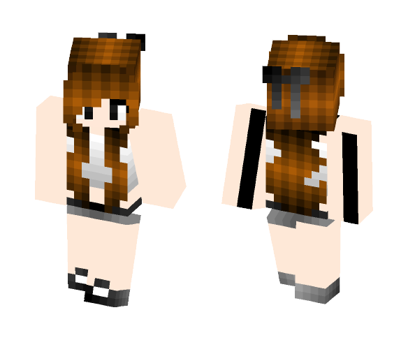 Cute Version (With Small Robbin) - Female Minecraft Skins - image 1