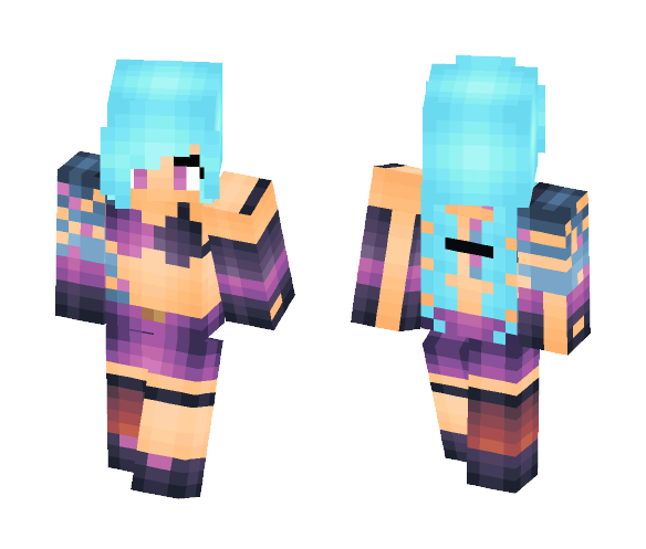Jinx The Loose Cannon - Female Minecraft Skins - image 1