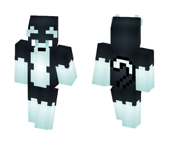 Black and White Cat Furry Skin - Cat Minecraft Skins - image 1